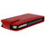 iPhone 4S / 4 Leather Style Flip Case - Red