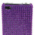 iPhone 4 Diamante Hard Back Cover - Purple