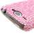 HTC Wildfire Diamante Hard Back Cover - Pink