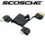 Scosche flipSYNC Keychain Charge and Sync cable - Micro and Mini USB
