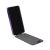 Slimline Carbon Fibre Style iPhone 5 Flip Case - Purple