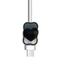 LoveCases Black Heart Cable Protector