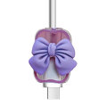 LoveCases Purple Bow Cable Protector