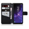 Samsung Galaxy S9 Genuine Leather Wallet Case - Black