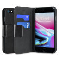 Olixar Leather-Style iPhone 7 Plånboksfodral - Svart