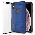Olixar Manta iPhone XS Max Tough Case with Tempered Glass - Blue