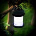 Auraglow Folding LED 2-in-1 Camping Lantern & Torch - Black