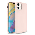 Olixar Soft Silicone iPhone 12 Case - Pastel Pink