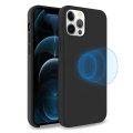Olixar iPhone 12 Pro Max MagSafe Compatible Silicone Case - Black