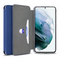 Olixar Soft Silicone Navy Blue Wallet Case - For Samsung Galaxy S21 Plus