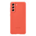 Official Samsung Soft Silicone Coral Case - For Samsung Galaxy S21 FE