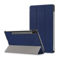 Olixar Navy Blue Leather-Style Case With S Pen Holder - For Samsung Galaxy Tab S8 Plus