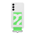 Official Samsung Silicone Cover With Strap White Case - For Samsung Galaxy S22