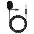XO Wired Black Lavalier Lapel Microphone - For 3.5mm Audio Jack Devices