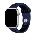 Olixar Midnight Blue And Black Double Silicone Sports Strap (Size L) - For Apple Watch Series SE 44mm