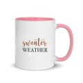 LoveCases Sweater Weather Pink Handle Mug