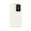 Official Samsung Smart View Cream Wallet Case - For Samsung Galaxy S23
