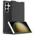 Araree Bonnet Black Leather-Style Wallet Stand Case - For Samsung Galaxy S23 Ultra