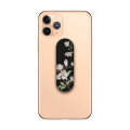 LoveCases White Cherry Blossom Black Phone Loop and Stand