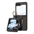 Olixar Black Ring Case with Built-In Glass Screen Protector - For Samsung Galaxy Z Flip5