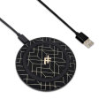 iFrogz 10W Black Geometric Qi Wireless Charger Pad