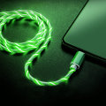 Vybe Green 3m Light Up USB-A to USB-C Charging Cable