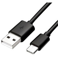 Official Samsung Black 0.8m USB-A to USB-C Charge & Sync Cable - For Samsung Galaxy Tab S9