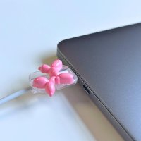 LoveCases Pink Balloon Dog Cable Protector