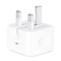 Official Apple White 20W USB-C Fast Charger with Folding Pins - For iPad Air 6 13" 2024