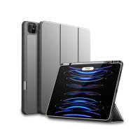 Olixar Grey Eco-Leather Stand Case with Apple Pencil Slot - For iPad Pro 11" 2024