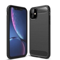 Olixar Black Carbon Fibre Style Case - For iPhone 12 mini