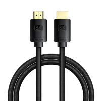 Baseus 8k HDMI Cable for TVs and Monitors - 1m - Black