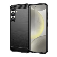 Olixar Black Carbon Fibre Style Case - For Samsung Galaxy S25 Edge