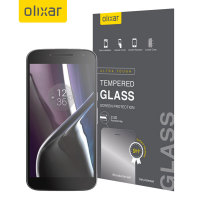 Olixar Lenovo Moto G4 Tempered Glass Displayschutz