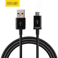 Cable sincronización y carga Olixar Micro USB Galaxy S7  - Negro