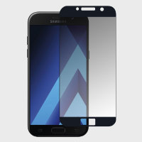 Olixar Full Cover Tempered Glas Samsung Galaxy A5 2017 Displayschutz in Schwarz