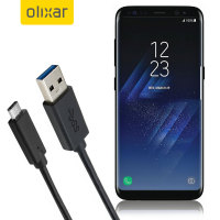 Olixar USB-C Samsung Galaxy S8 Charging Cable - Black 1m