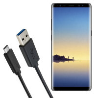 Olixar USB-C Samsung Galaxy Note 8 Charging Cable - Black 1m