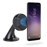 Pama 10W In-Car Qi Wireless Charging & Smartphone Car Holder - Black