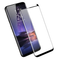 Olixar Samsung S9 Plus Case Compatible Glass Screen Protector - Black