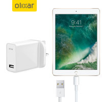 Olixar High Power iPad 9.7 2018 Wall Charger & 1m Cable