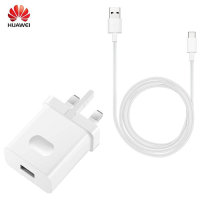 Official Huawei P20 Pro SuperCharge 40W Charger & USB-C Charge and Sync Cable 1m - White