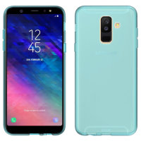Olixar FlexiShield Samsung Galaxy A6 Plus 2018 Gel Case - Coral Blue