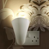 Auraglow Plug Socket Uplighting GU10 Wash Light Lamp - White