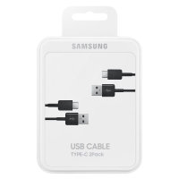 Official Samsung USB-C Charge & Sync Cable - 2 Pack - Black