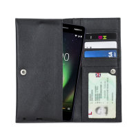 Olixar Primo Genuine Leather Nokia 2.1 Pouch Wallet Case - Black