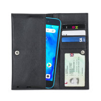 Olixar Primo Genuine Leather Xiaomi Redmi Go Wallet Case Black
