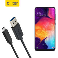 Câble USB-C Samsung Galaxy A50 Olixar Chargement & Transfert