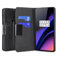 Olixar Leather-Style OnePlus 7 Pro Wallet Stand Case - Black