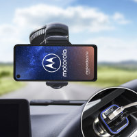 Olixar DriveTime Motorola One Vision Car Holder & Charger Pack